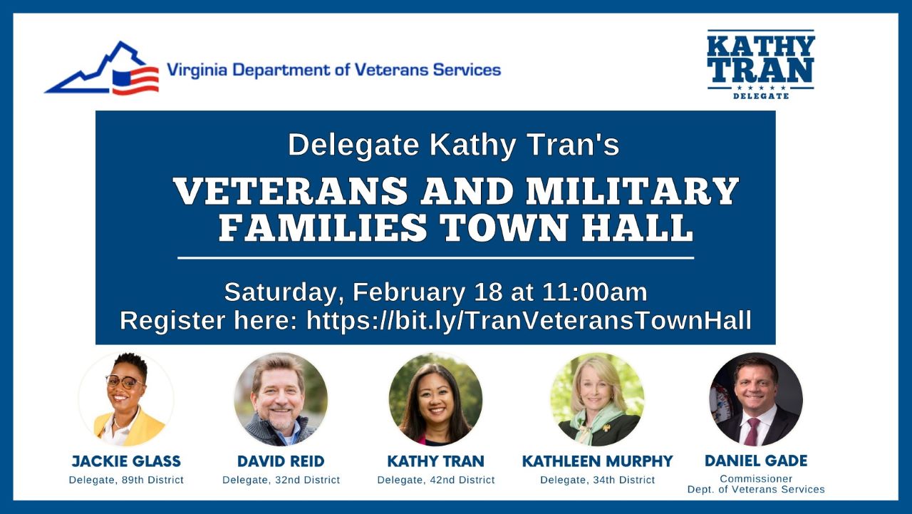 Veterans and Military Families Town Hall Poster