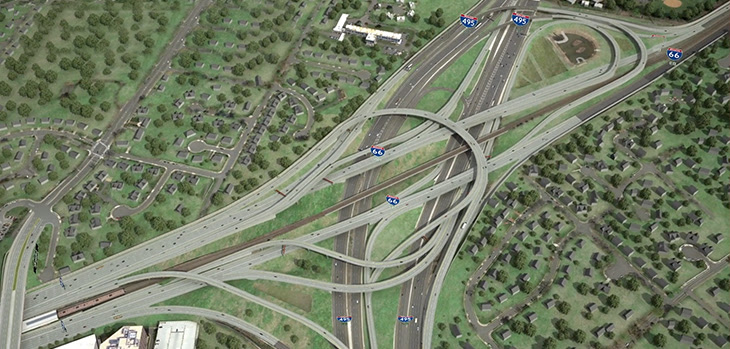 New flyover ramp map
